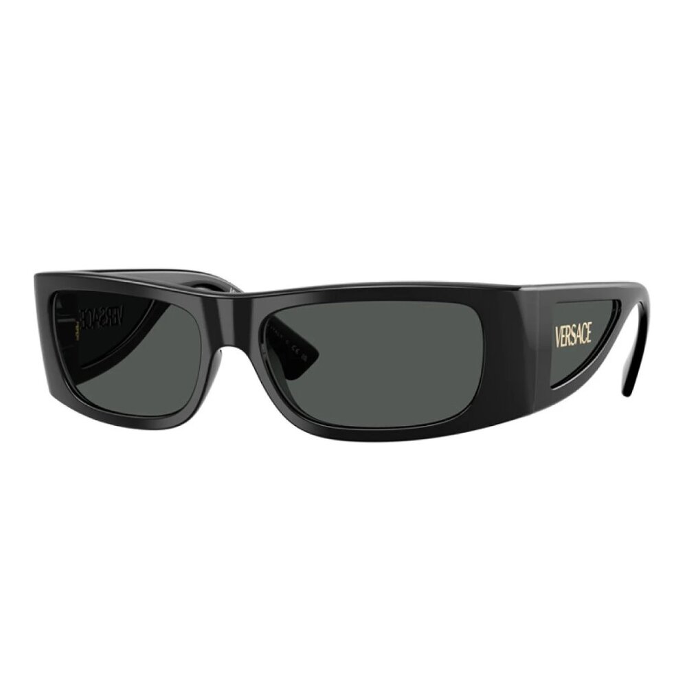 NWT VERSACE SUNGLASSES MEN BLACK GRAY EYEWEAR VERSACE